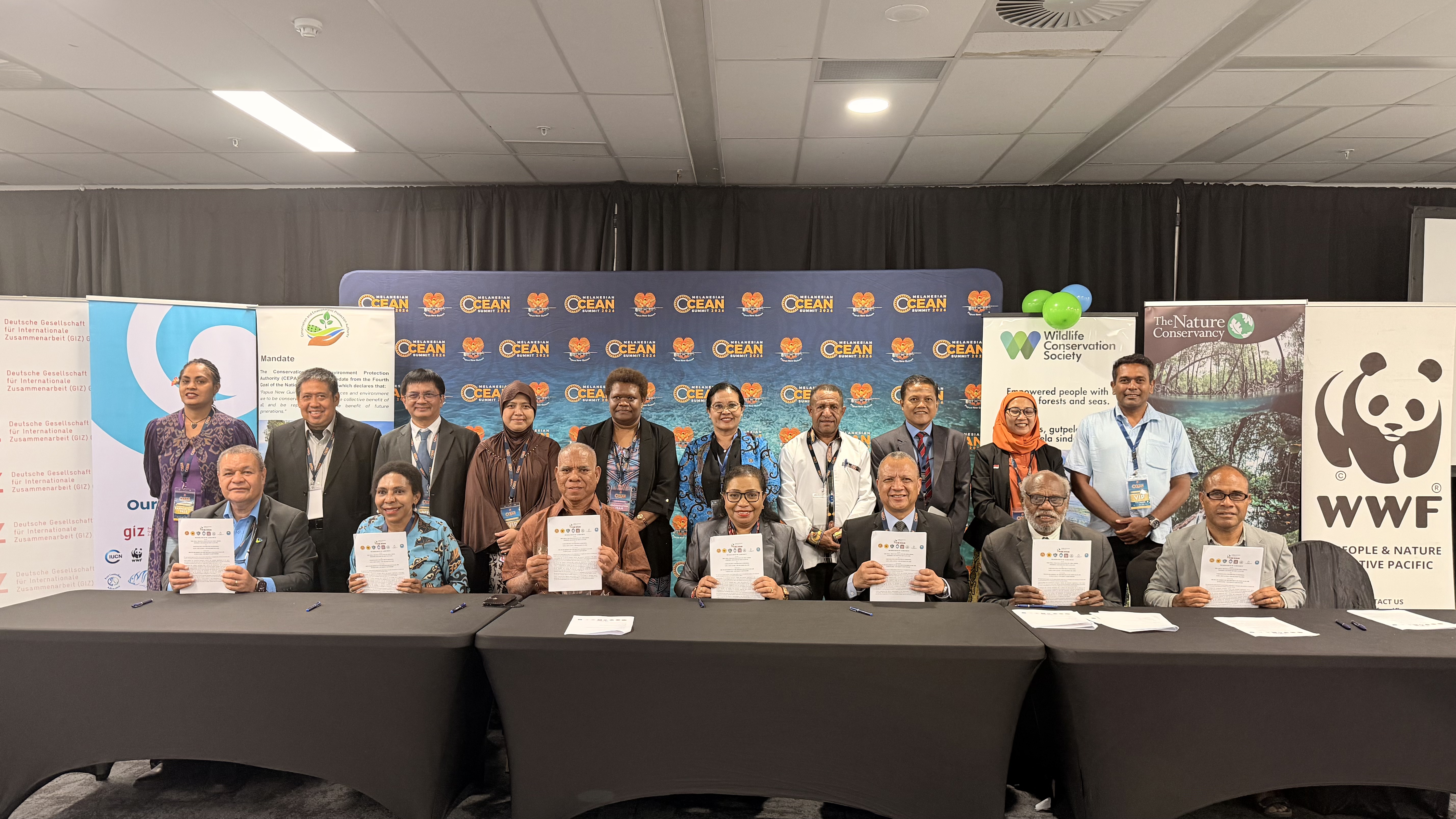 MoA (Memorandum of Agreement) signing by universities and strategic partners of three countries namely Indonesia, Papua New Guinea and Salomon Islands