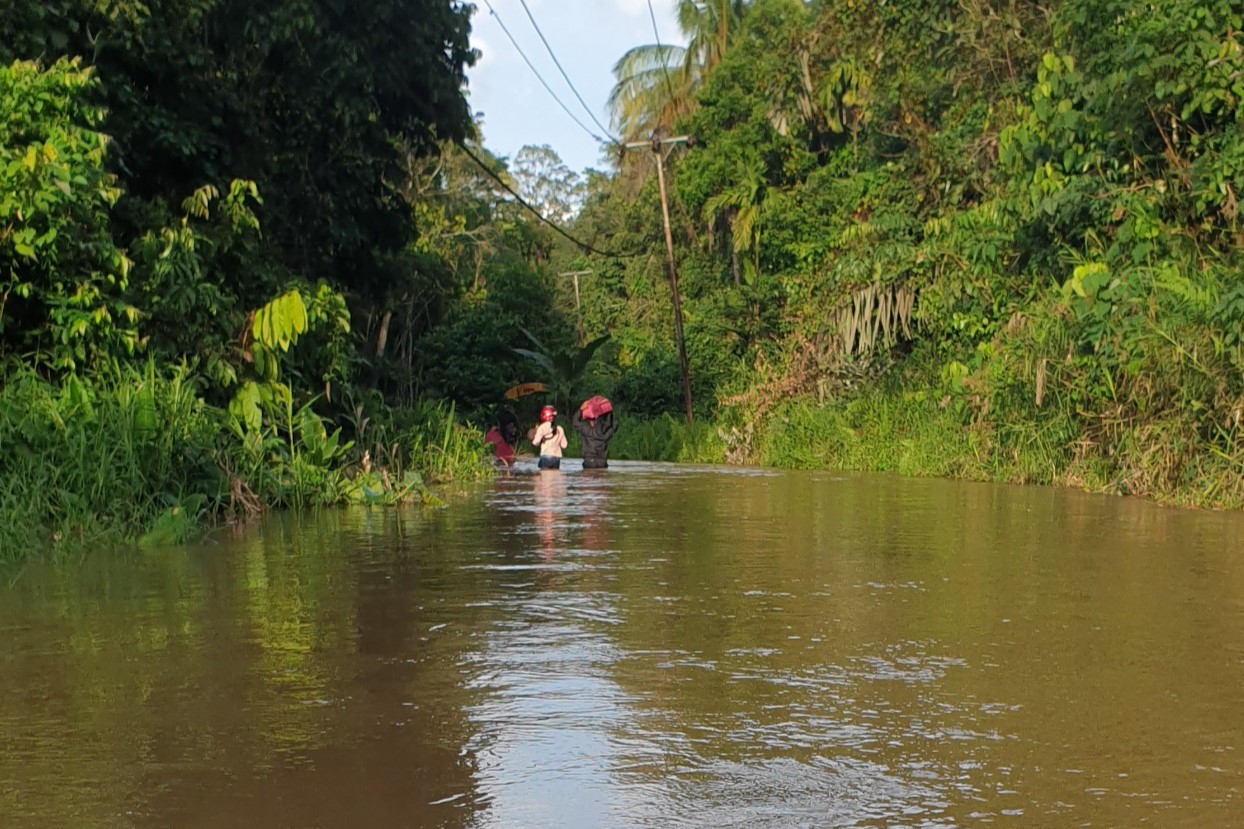 Photo 5. Flooding is one of the consequences of forest loss. This photo was taken in the morning following the major flood of 2021 that occurred in the middle of the night. (Photo by WWF Indonesia/Andereas)
